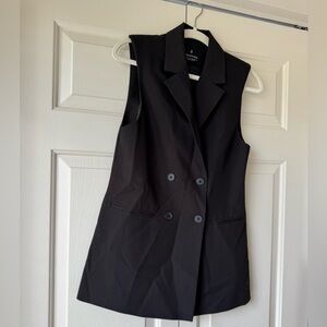 Stradivarius Black Button Vest